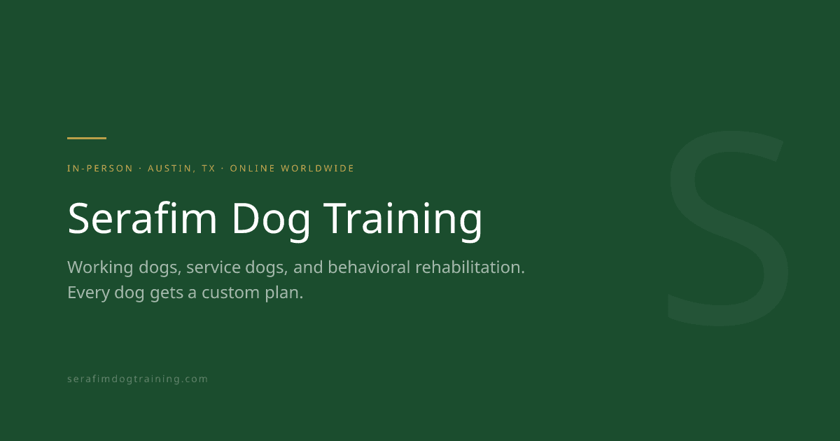 Serafim Dog Training